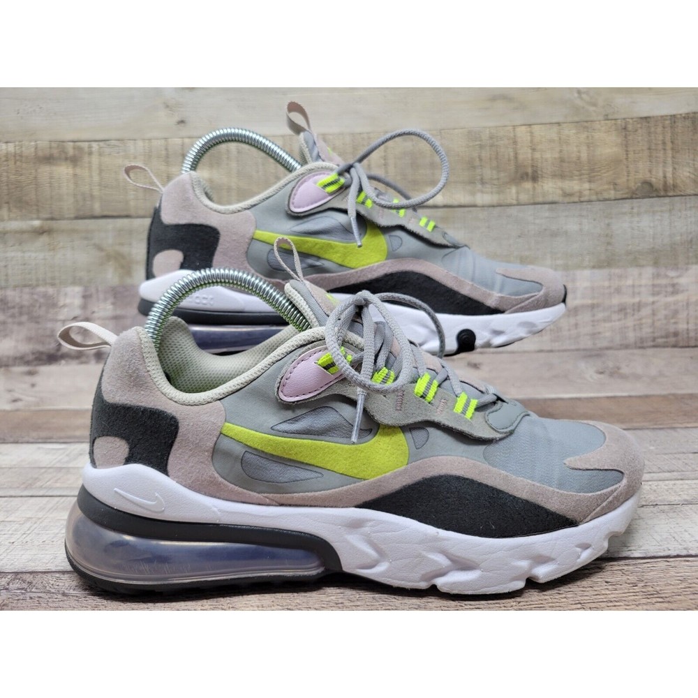 Nike Air Max 270 React GS  Running Shoes Sneakers Training 6Y Wmns 7.5